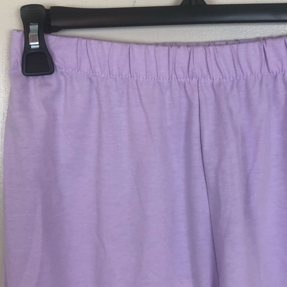 2 Piece Lavender Biker Shorts Set Soft Cotton - Picture 10 of 11